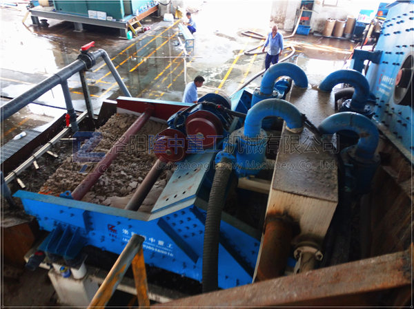 脫水型細沙回收機使用現場