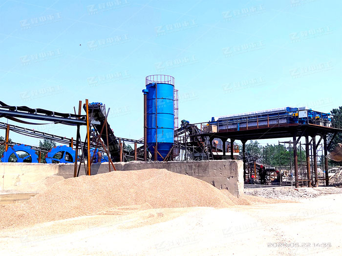 細沙回收機砂子物料脫水處理后的應用