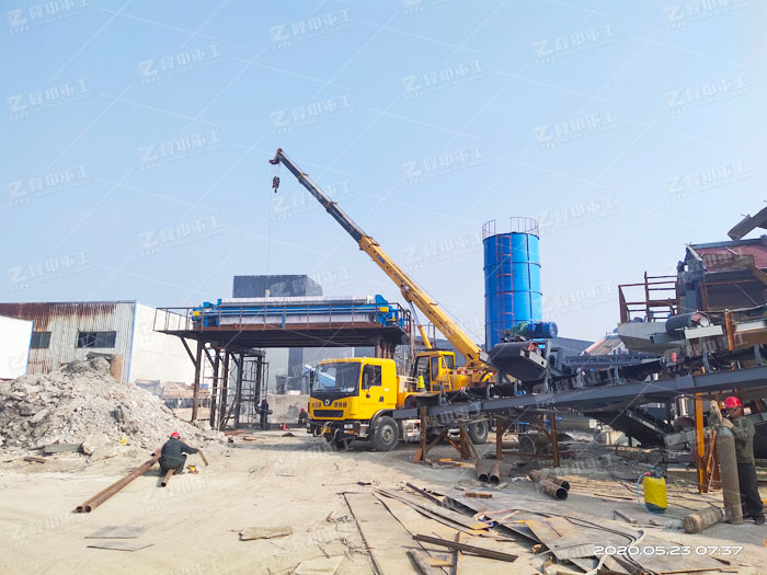 時產100噸的小型細沙回收機案例現場，砂子回收效率不錯