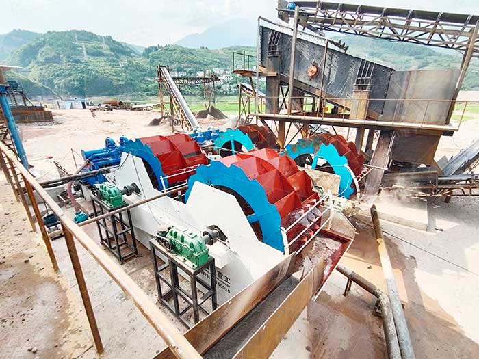 沙子含泥量高，經過洗沙脫水直接變成品了